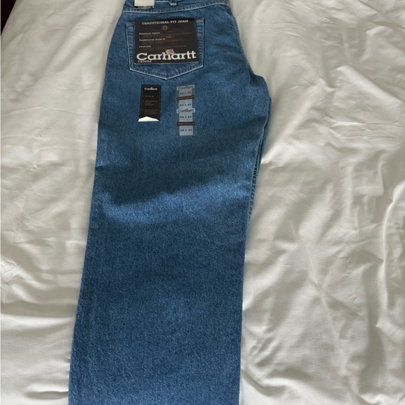 Carhartt Men's Relaxed Fit Denim Jeans - Blue - Picture 2 of 2